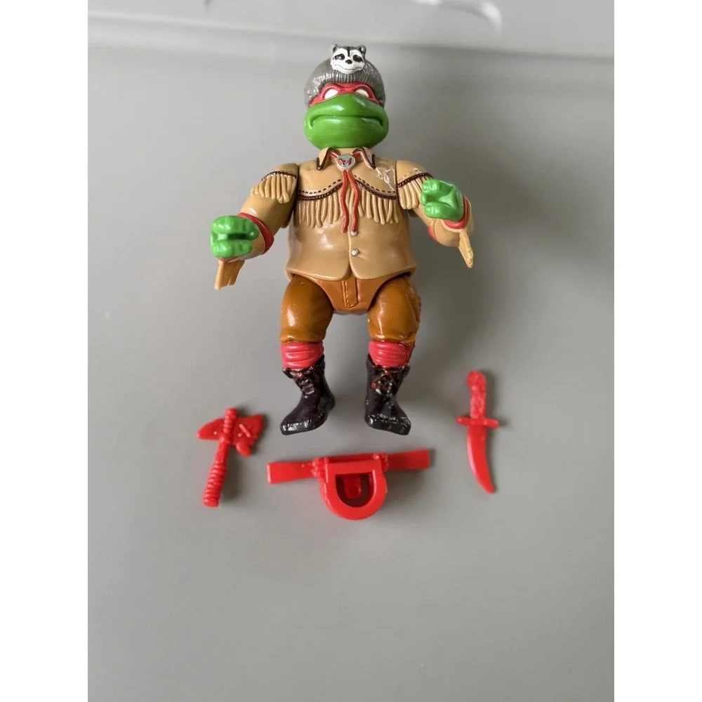 Vintage 1992 TMNT  Sewer Scout Raph W/ 3 Accessories